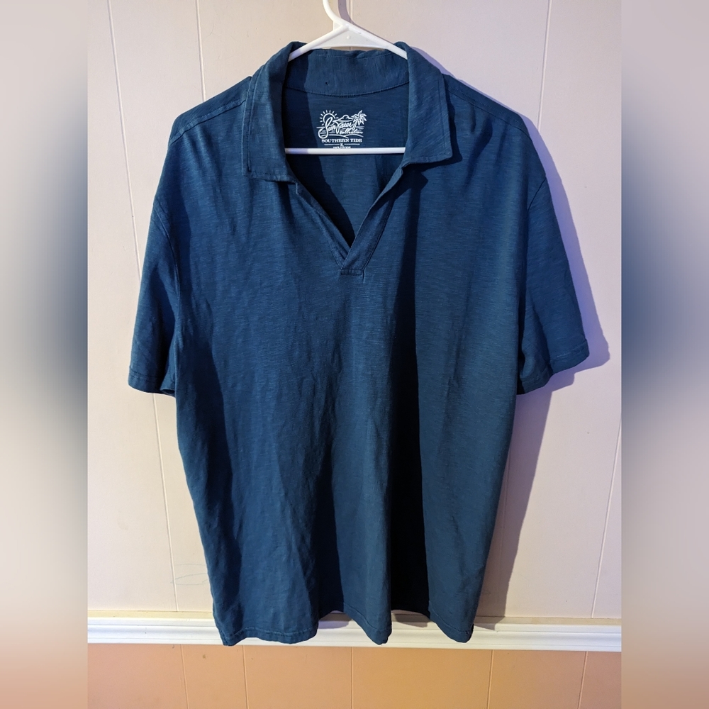 Sun Farer Collection Southern Tide Polo Men's Shirt Size XL Blue